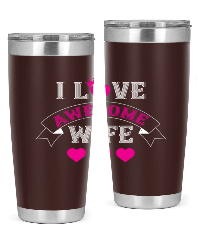 i love awesome wife 57#- valentines day- Tumbler