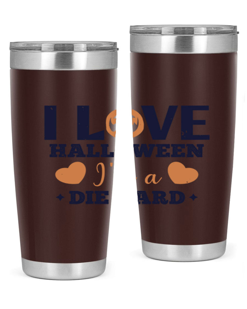 i love halloween im a die hard 150#- halloween- Tumbler