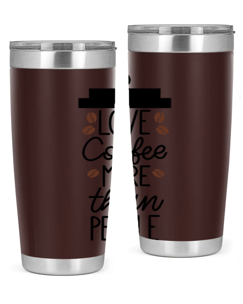 love coffee more than people 71#- coffee- Tumbler