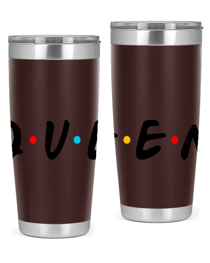 queen friends 49#- black words phrases- Cotton Tank