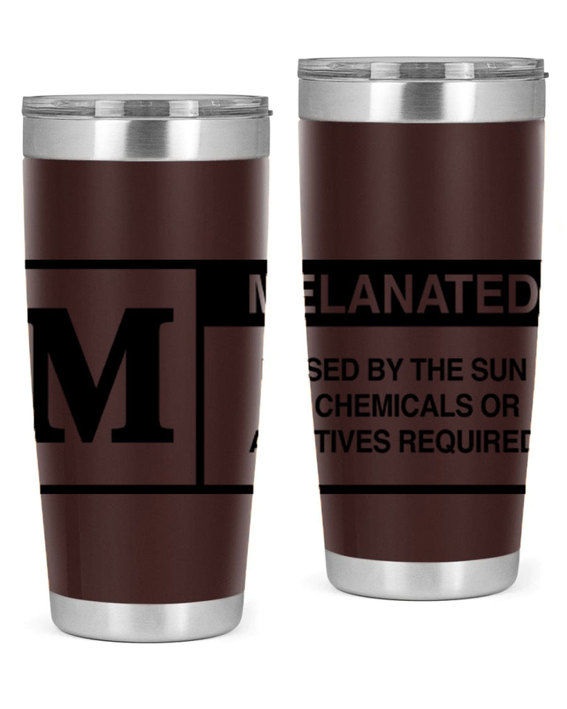 rated melanin 45#- black words phrases- Cotton Tank