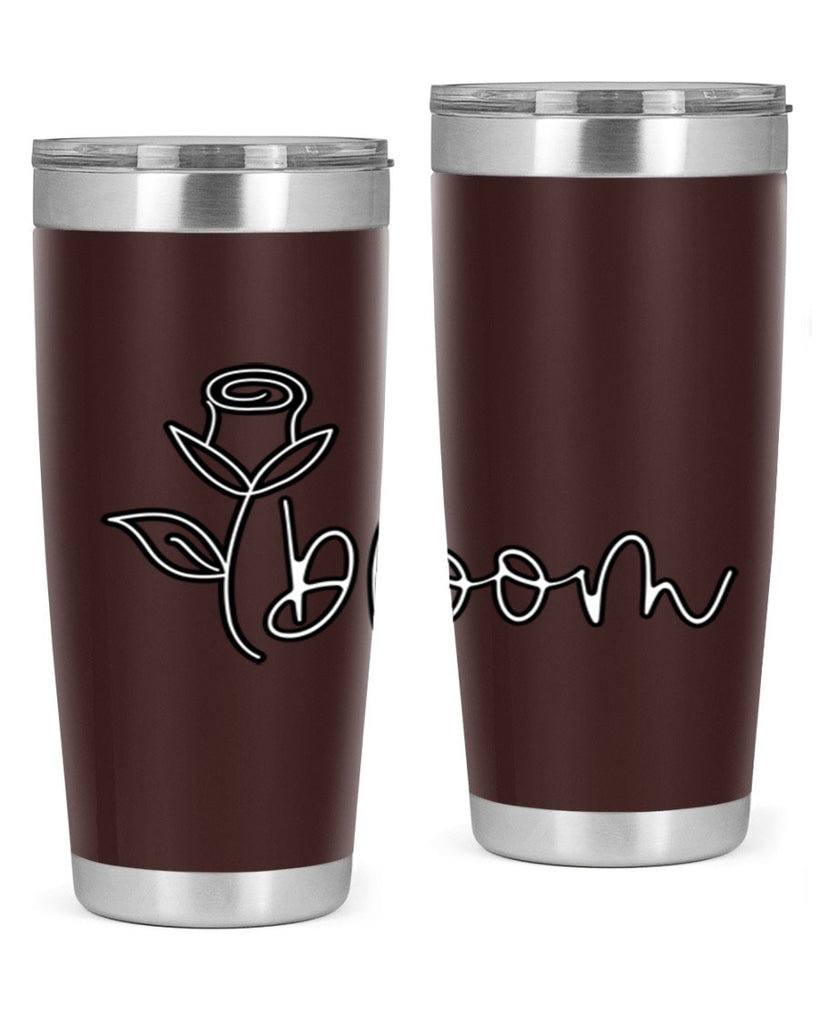 rosebud bloom outline399#- spring- Tumbler