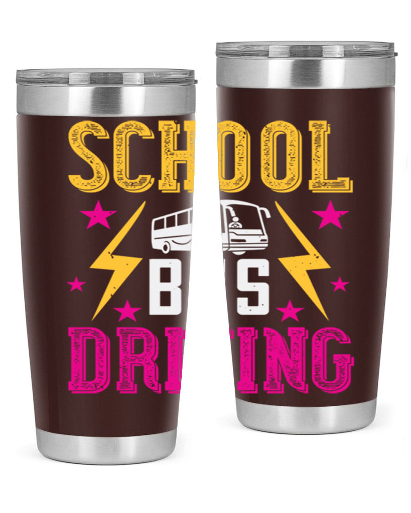 school bus driving Style 17#- bus driver- tumbler