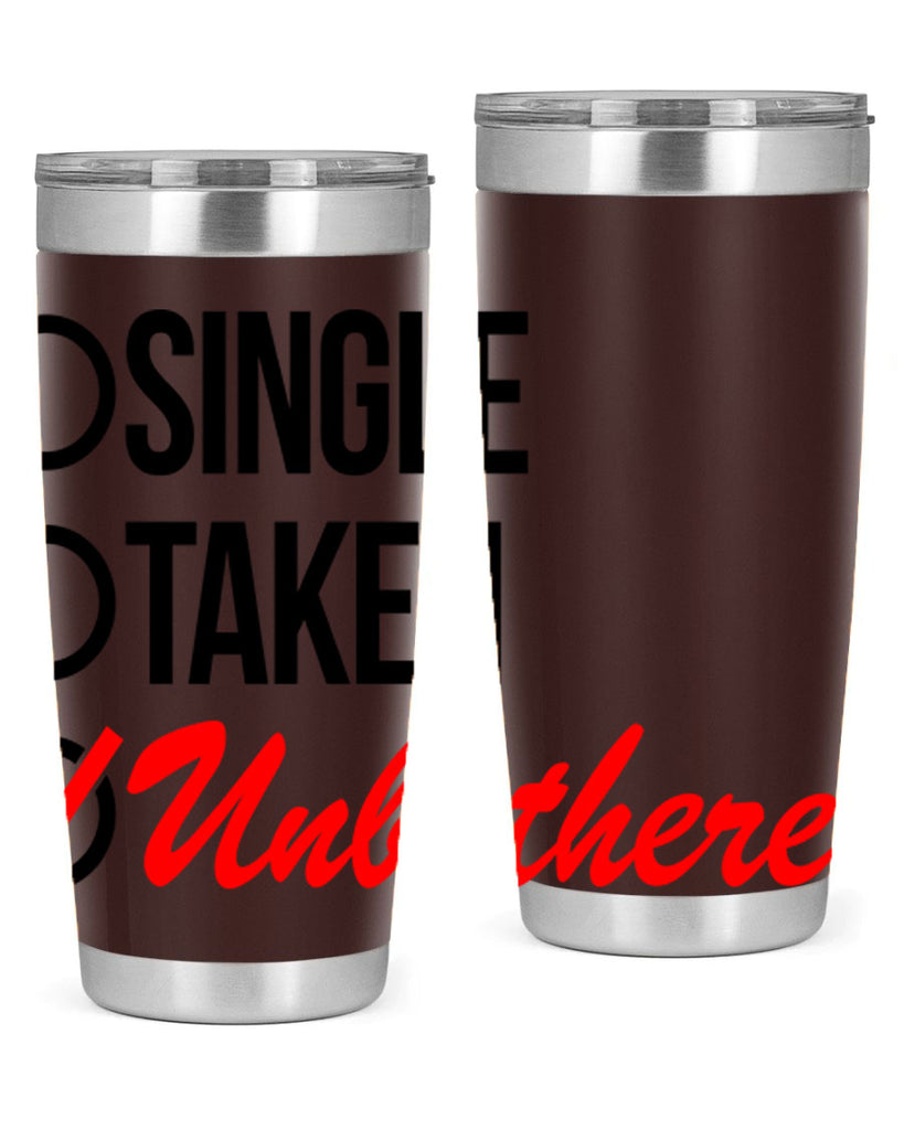 single taken unbothered 35#- black words phrases- Cotton Tank