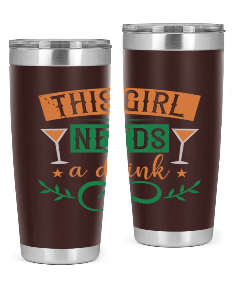 this girl needs a drink 36#- mardi gras- Tumbler