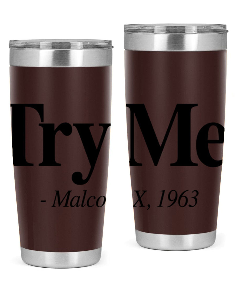 try me malcolm x 16#- black words phrases- Cotton Tank