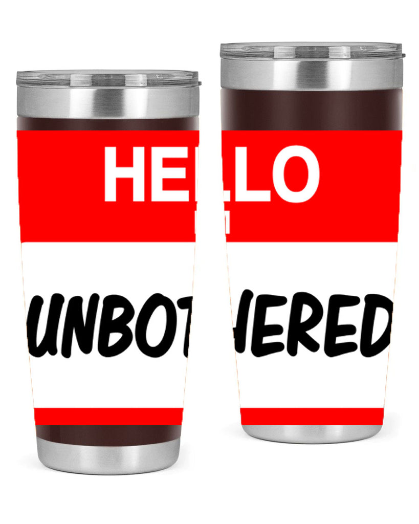 unbothered 14#- black words phrases- Cotton Tank