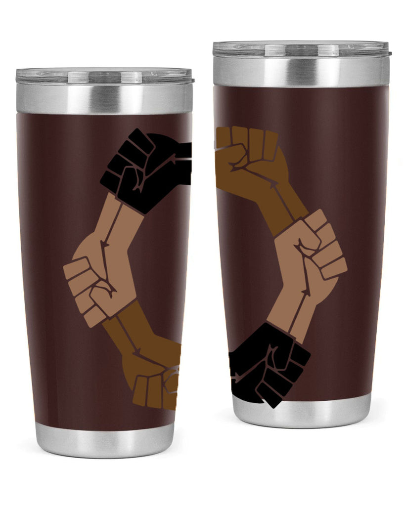 united black power fists 13#- black words phrases- Cotton Tank