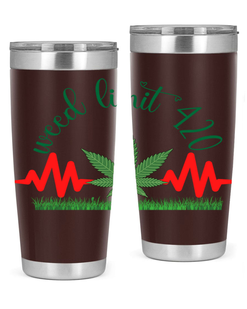 weed limit 420 cannabis hearbeat 291#- marijuana- Tumbler