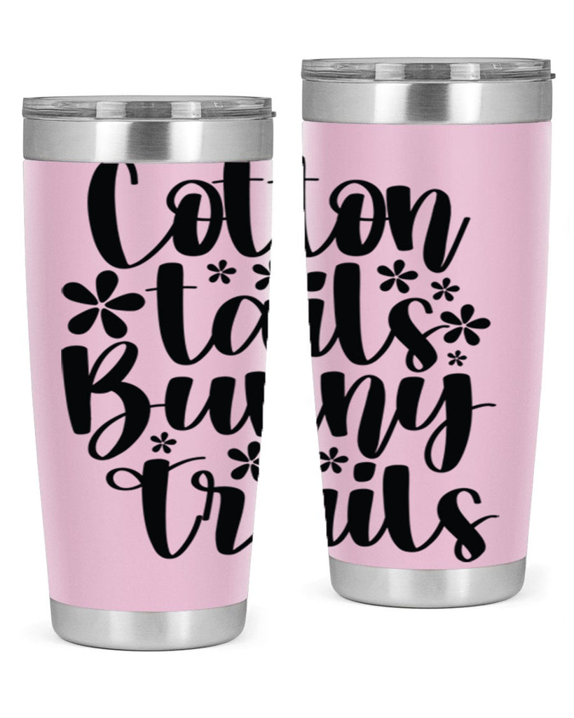 Cotton tails bunny trails  113#- spring- Tumbler