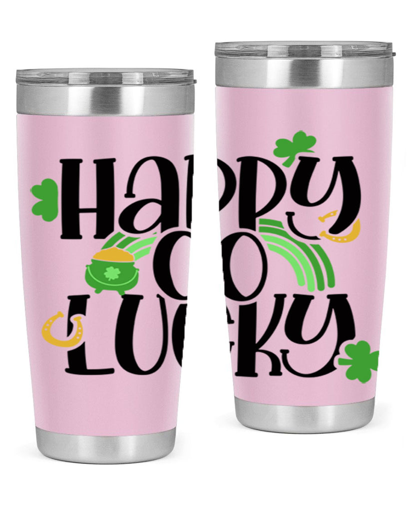 Happy Go Lucky Style 96#- St Patricks Day- Tumbler