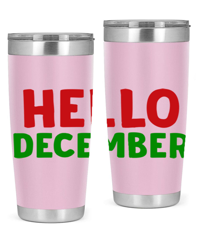 Hello December 158#- winter- Tumbler