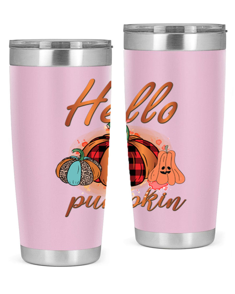 Hello Pumpkin 284#- fall- Tumbler