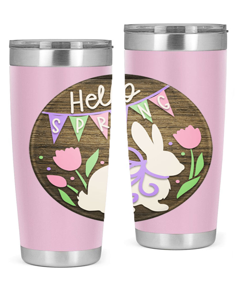 Hello spring bunny Mockup190#- spring- Tumbler