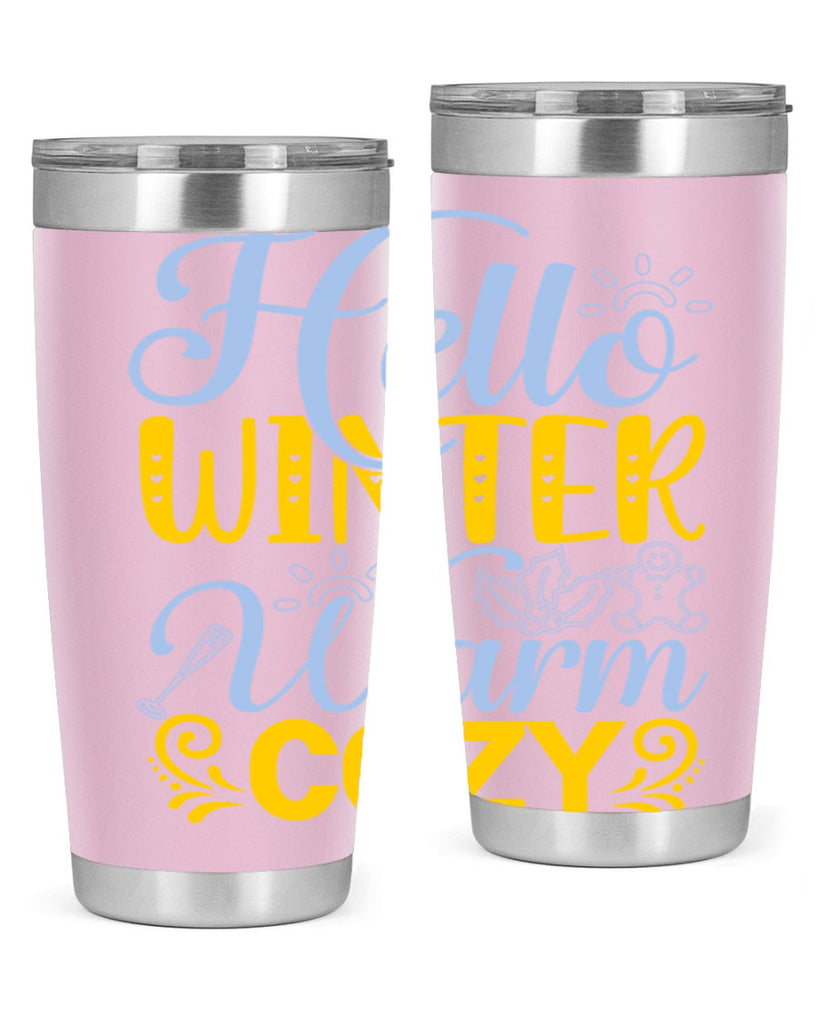 Hello winter warm cozy166#- winter- Tumbler