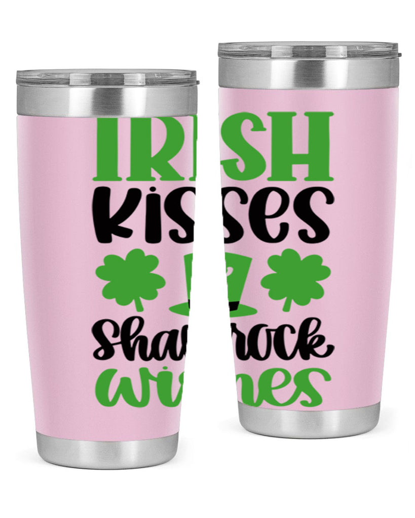 Irish Kisses Shamrock Wishes Style 81#- St Patricks Day- Tumbler
