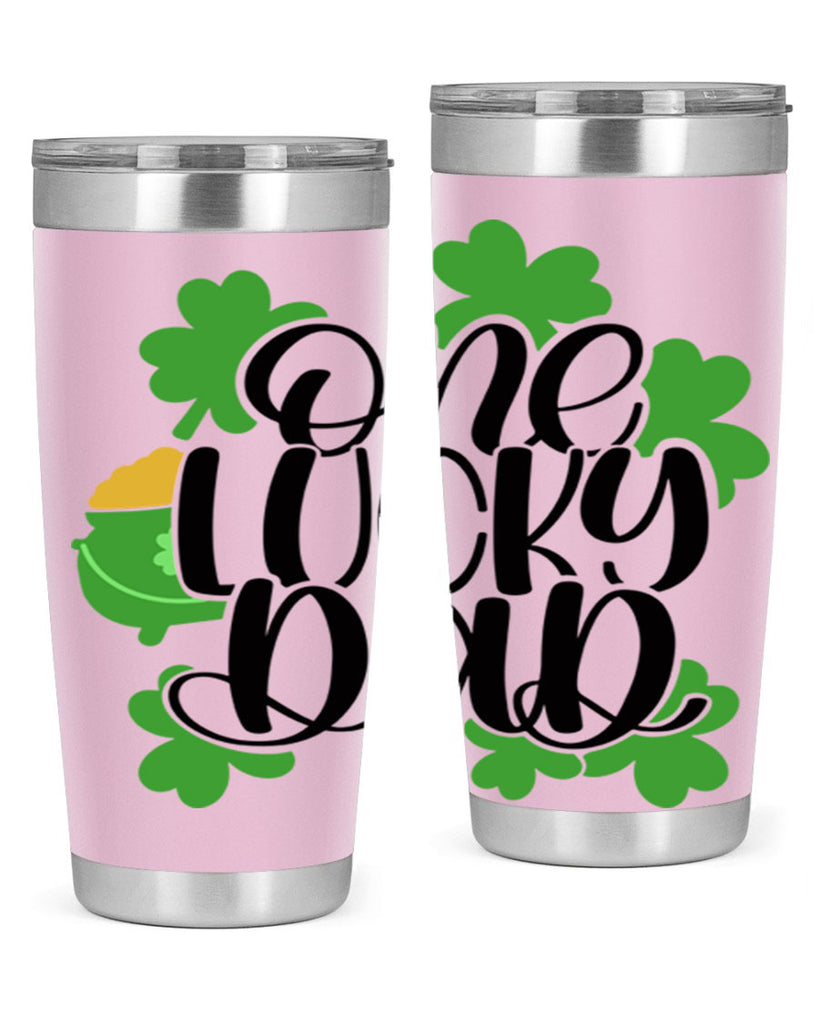 One Lucky Dad Style 43#- St Patricks Day- Tumbler