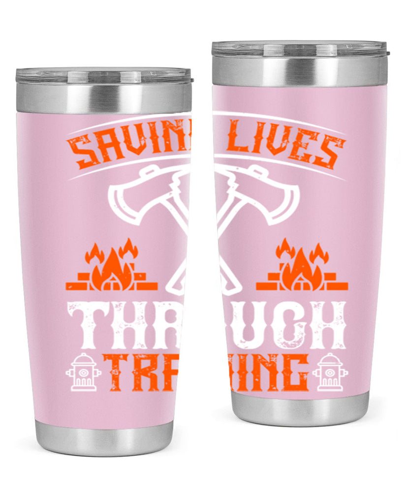 Saving lives through training Style 32#- fire fighter- tumbler