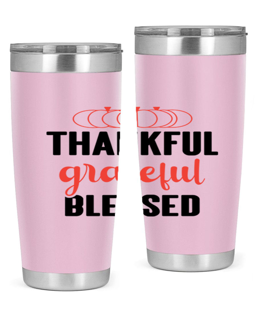 Thankful grateful blessed 603#- fall- Tumbler
