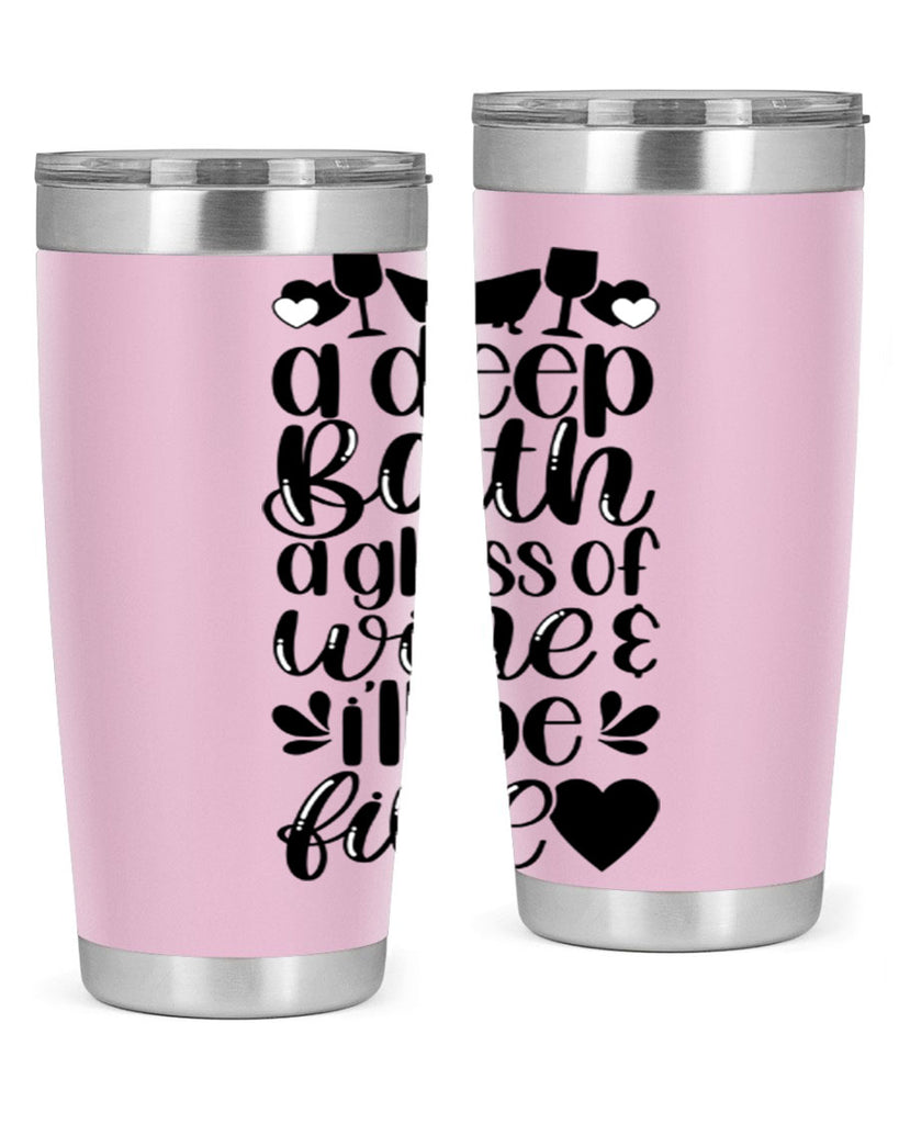 a deep bath a glass 48#- bathroom- Tumbler