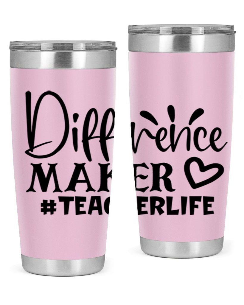 difference maker teacherlife Style 185#- teacher- tumbler