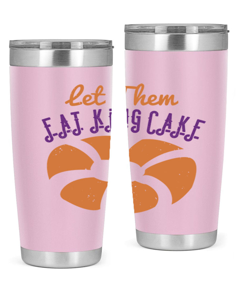 let them eat king cake 50#- mardi gras- Tumbler