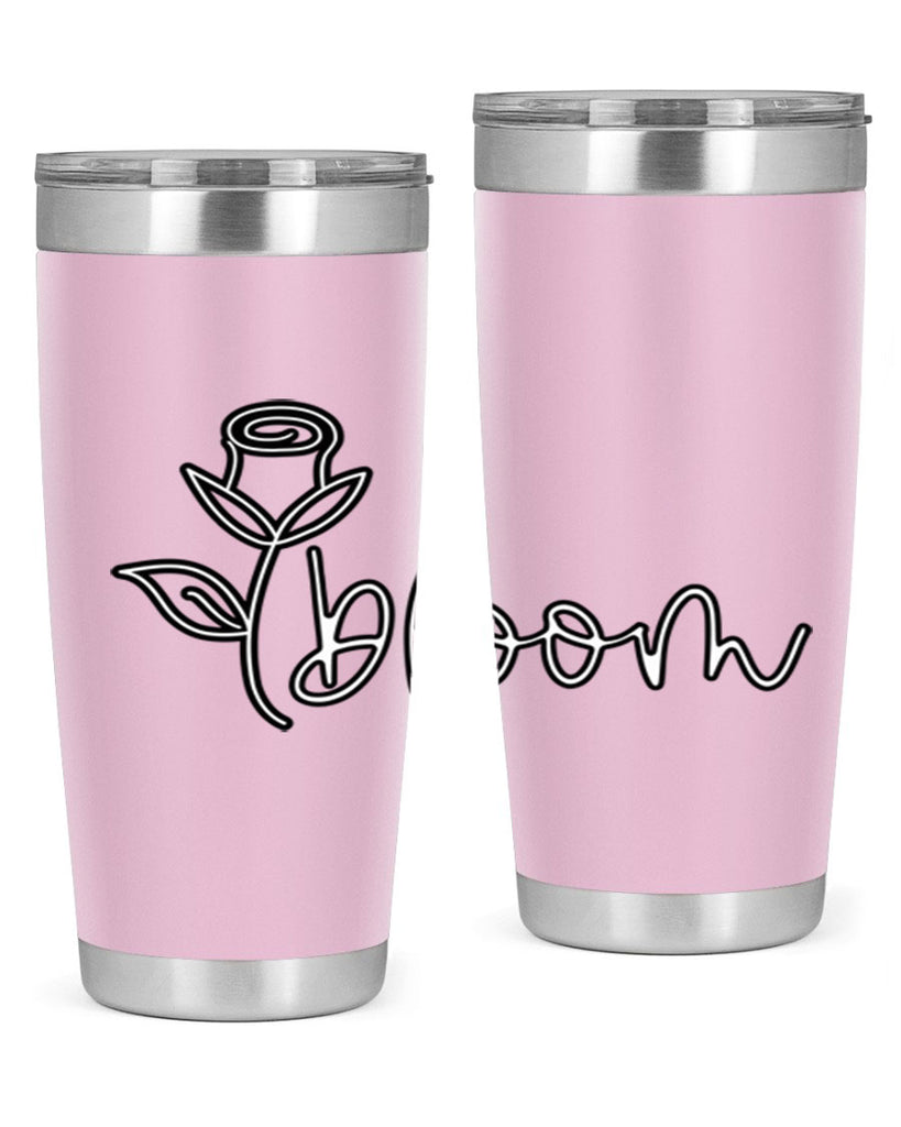 rosebud bloom outline399#- spring- Tumbler