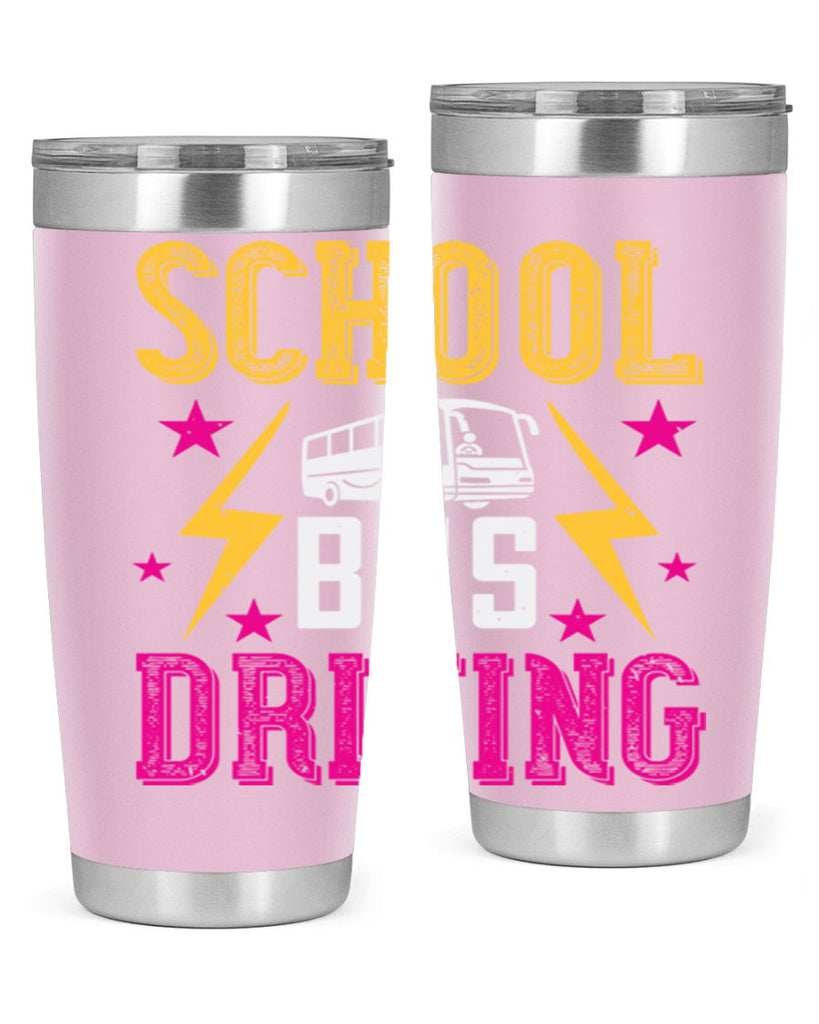 school bus driving Style 17#- bus driver- tumbler
