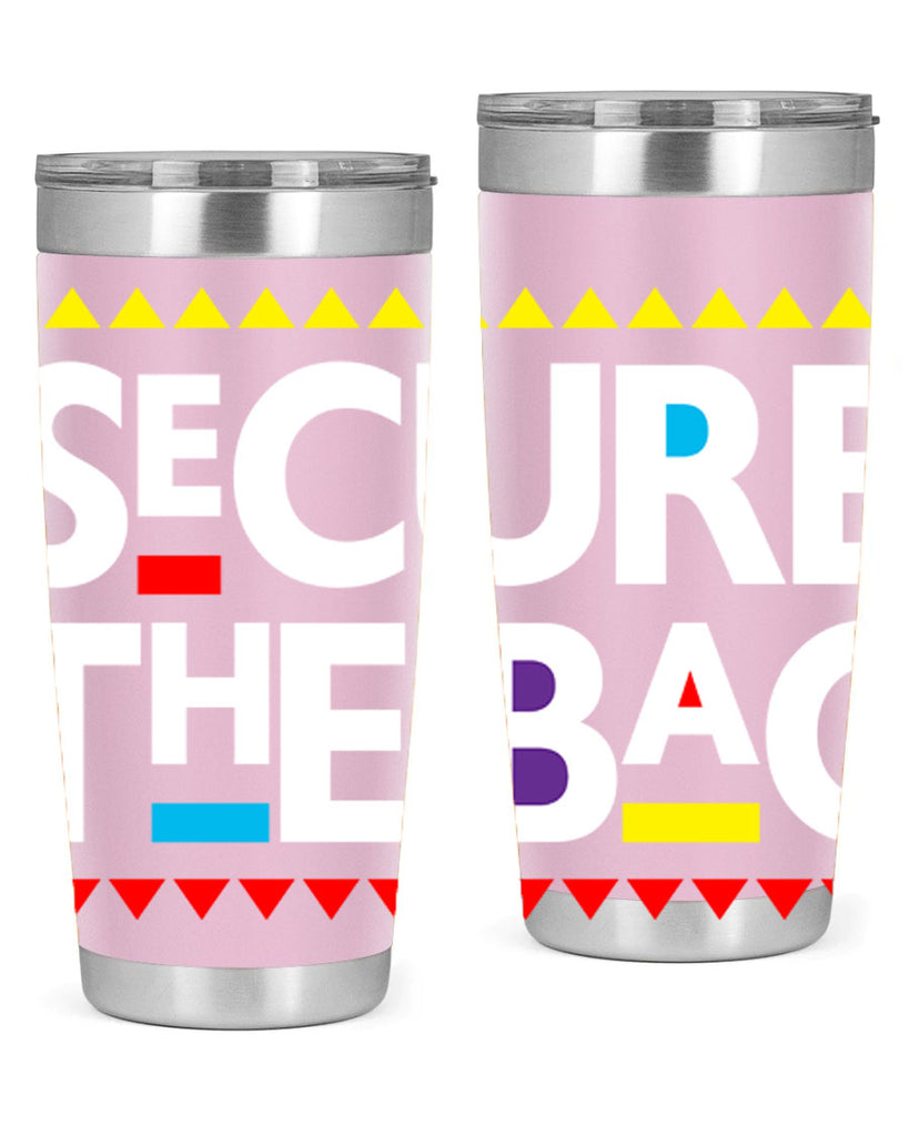 secure the bag 39#- black words phrases- Cotton Tank