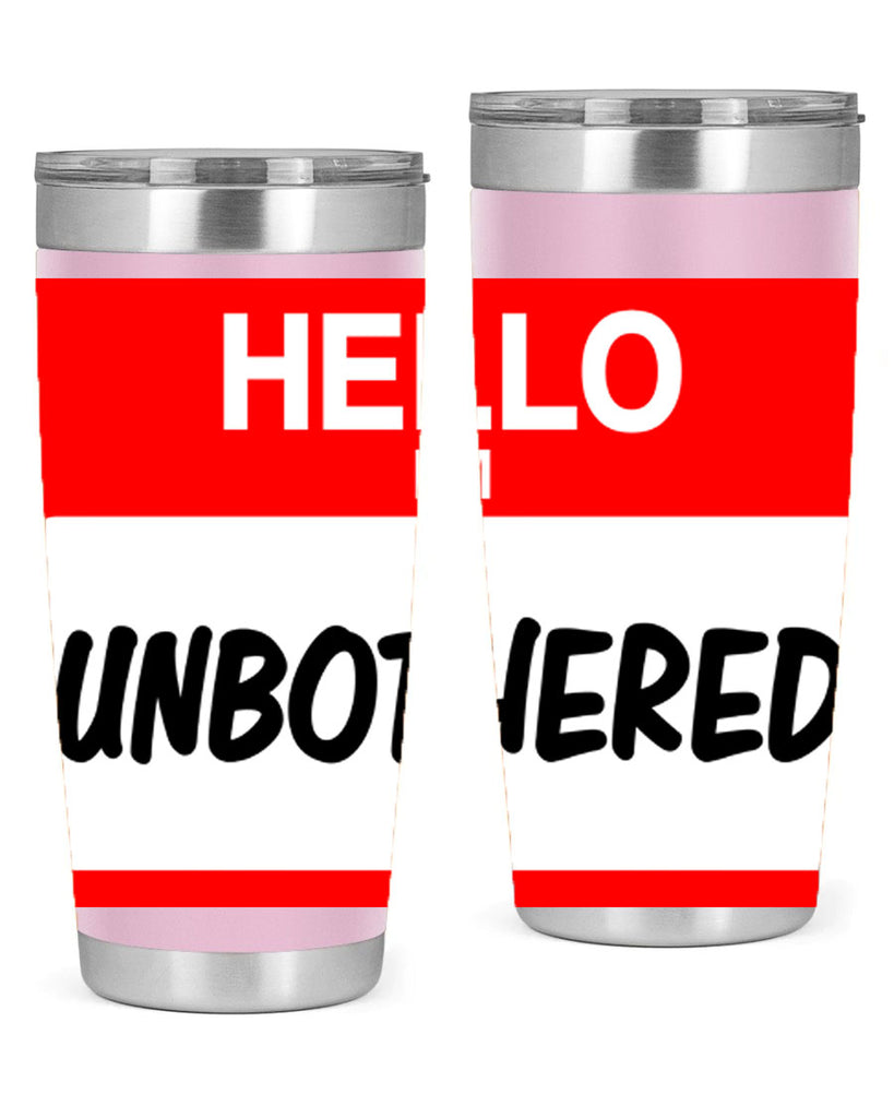 unbothered 14#- black words phrases- Cotton Tank