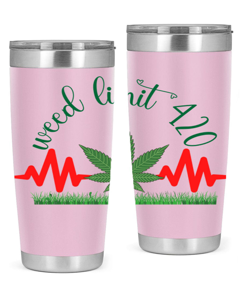 weed limit 420 cannabis hearbeat 291#- marijuana- Tumbler