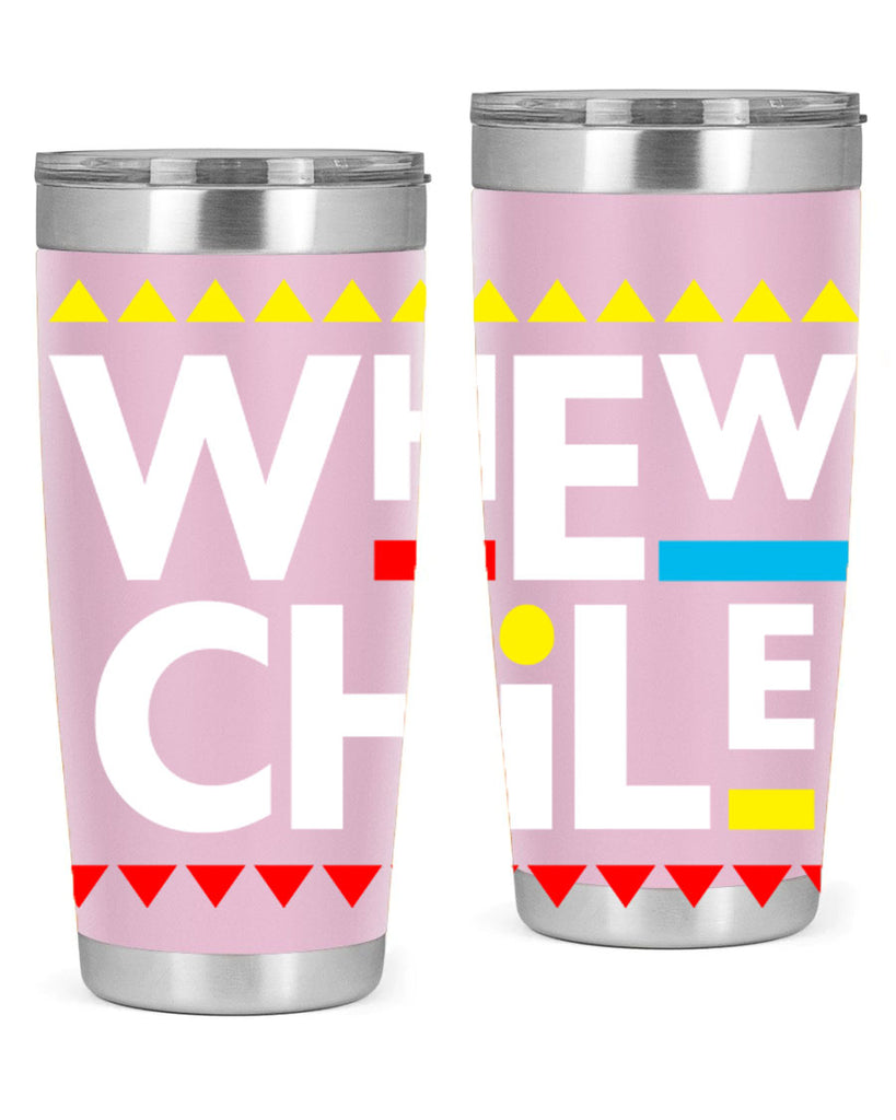 whew chile 11#- black words phrases- Cotton Tank