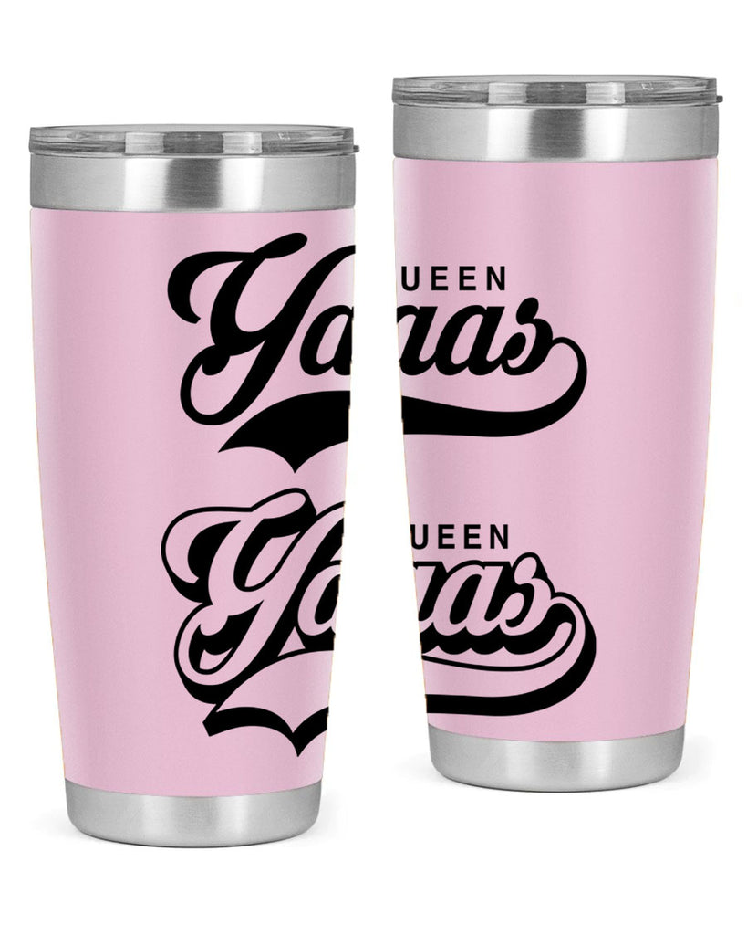 yaaas queen script 6#- black words phrases- Cotton Tank