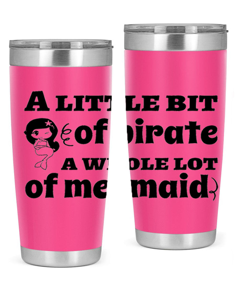 A little bit of pirate 10#- mermaid- Tumbler