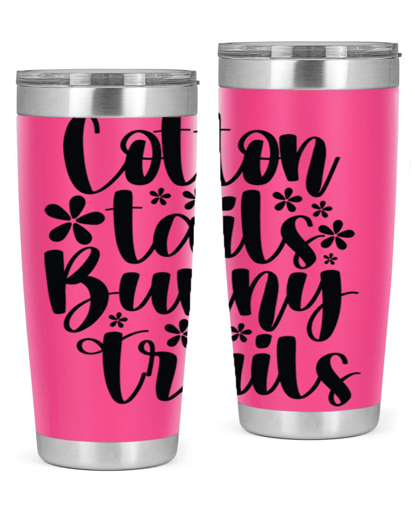 Cotton tails bunny trails  113#- spring- Tumbler