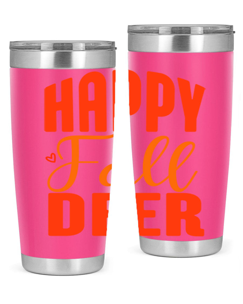Happy Fall Deer Design 218#- fall- Tumbler
