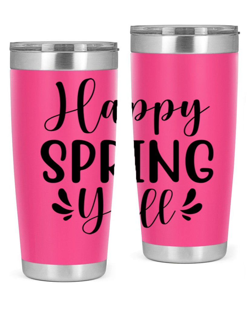 Happy Spring Y'all 163#- spring- Tumbler