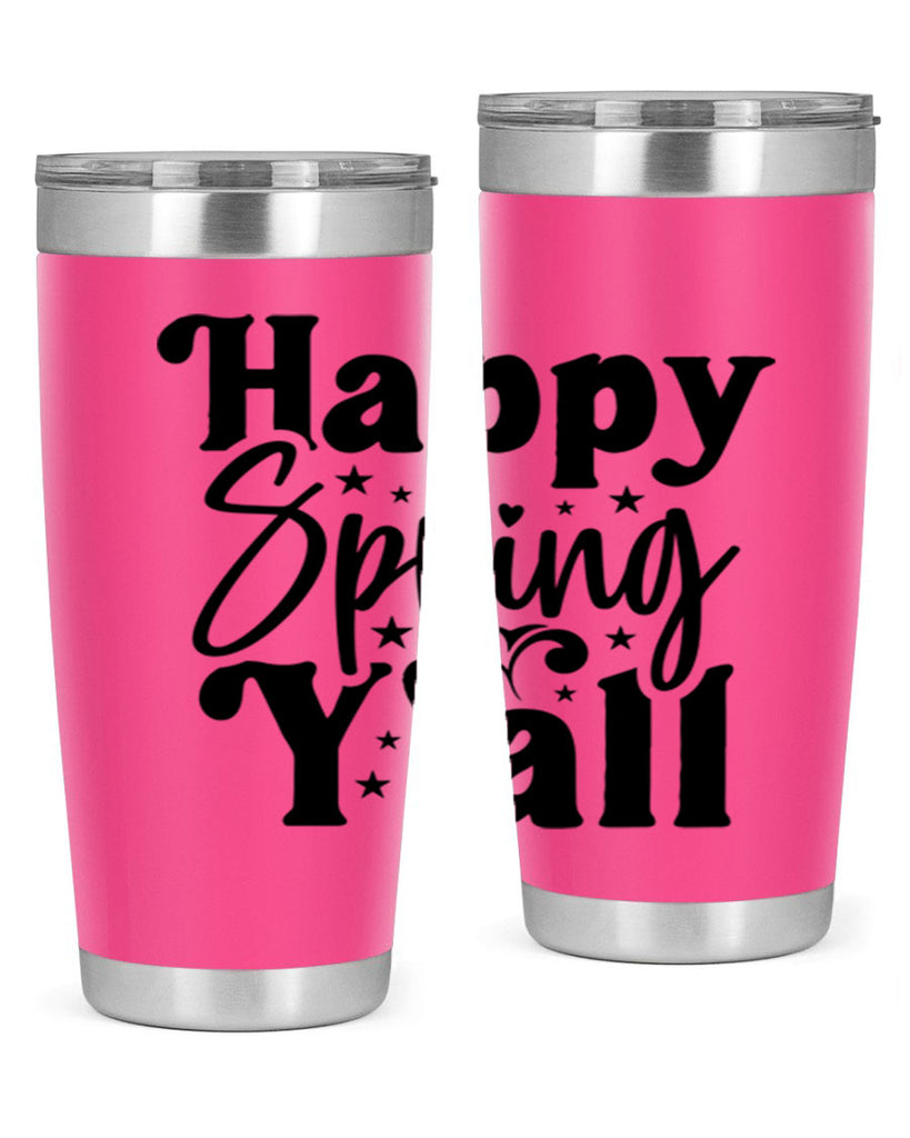 Happy Spring Y'all 164#- spring- Tumbler