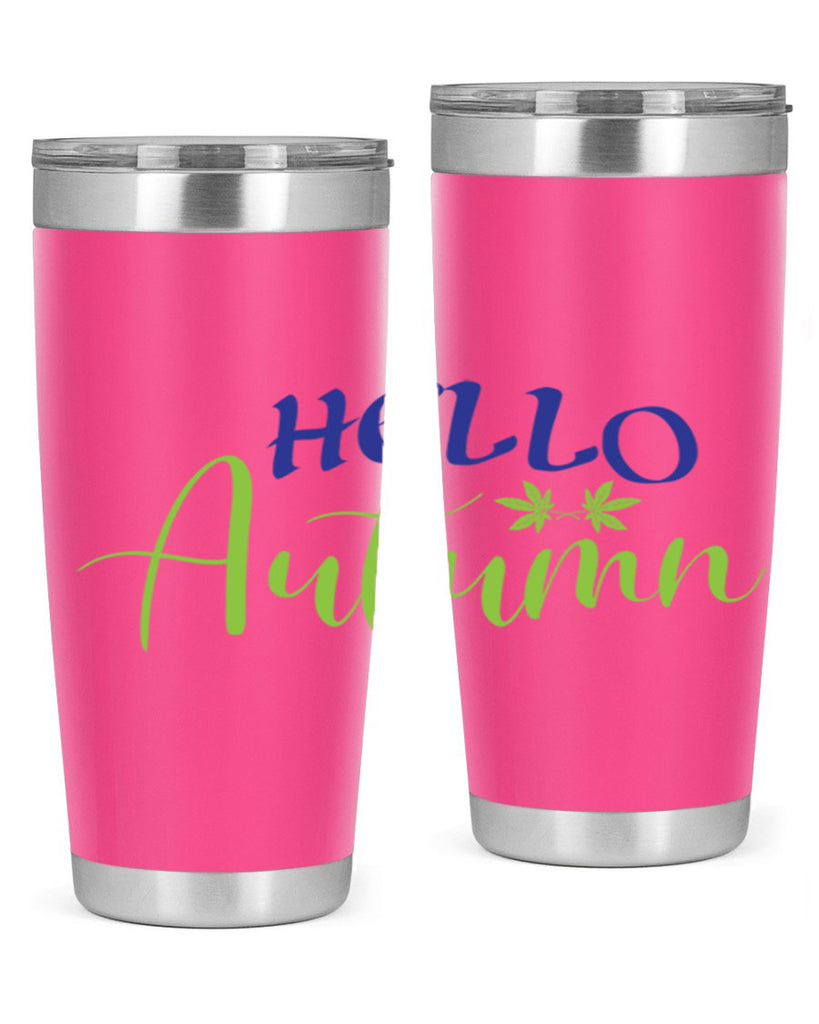 Hello Autumn 271#- fall- Tumbler