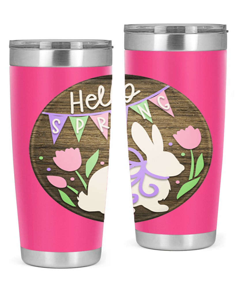 Hello spring bunny Mockup190#- spring- Tumbler