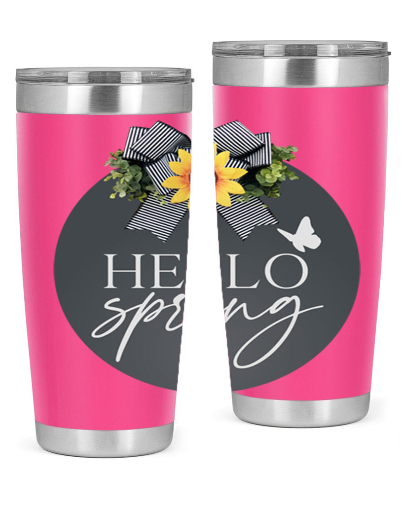 Hello spring butterfly Mockup194#- spring- Tumbler
