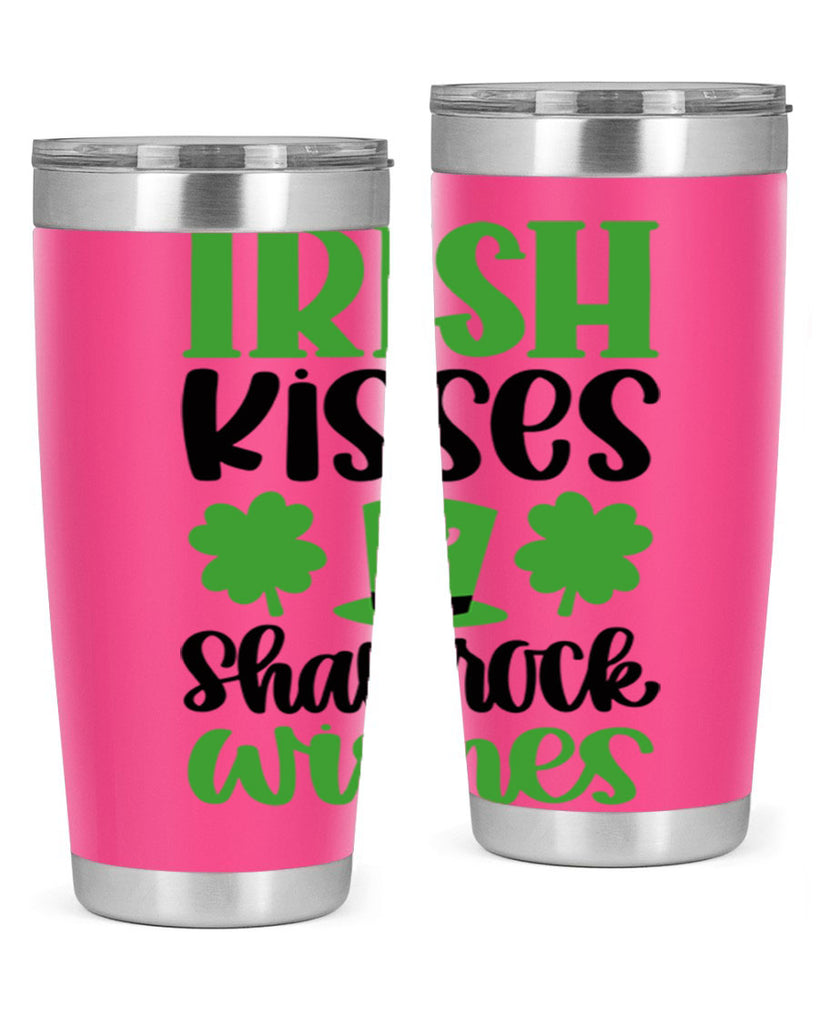 Irish Kisses Shamrock Wishes Style 81#- St Patricks Day- Tumbler