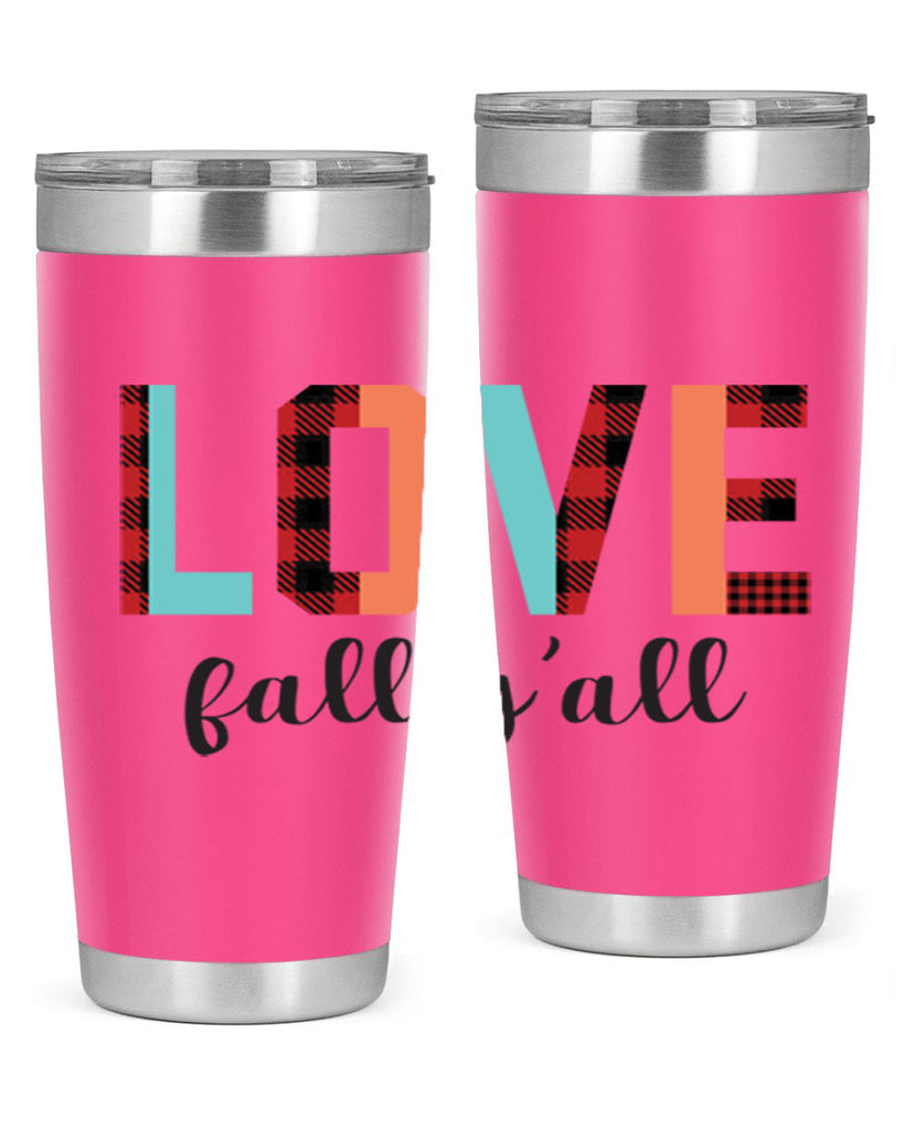 Love fall yall 411#- fall- Tumbler