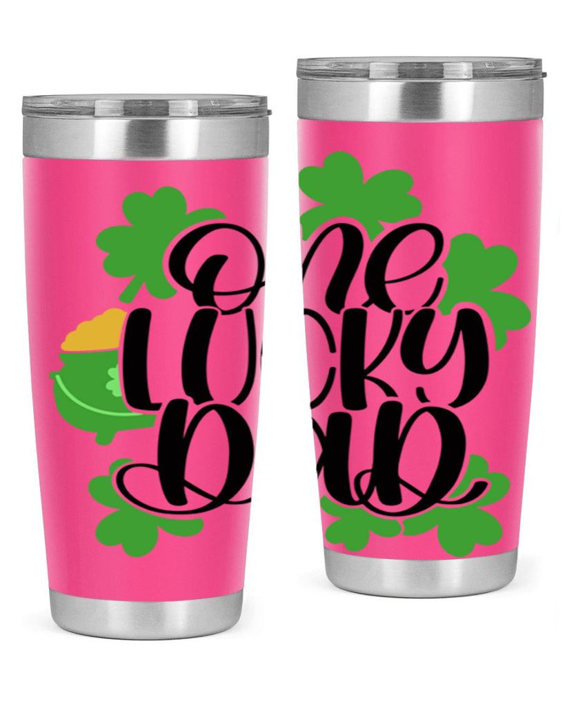 One Lucky Dad Style 43#- St Patricks Day- Tumbler