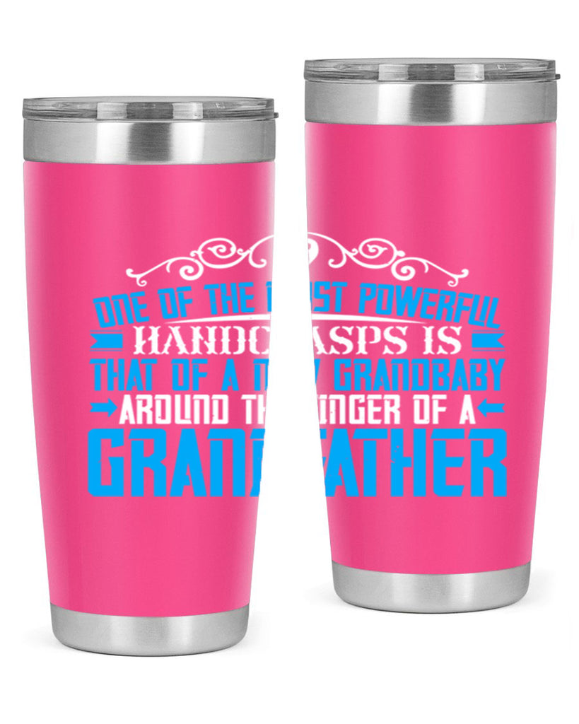 One of the most powerful handclasps is that of a new grandbaby 76#- grandpa - papa- Tumbler
