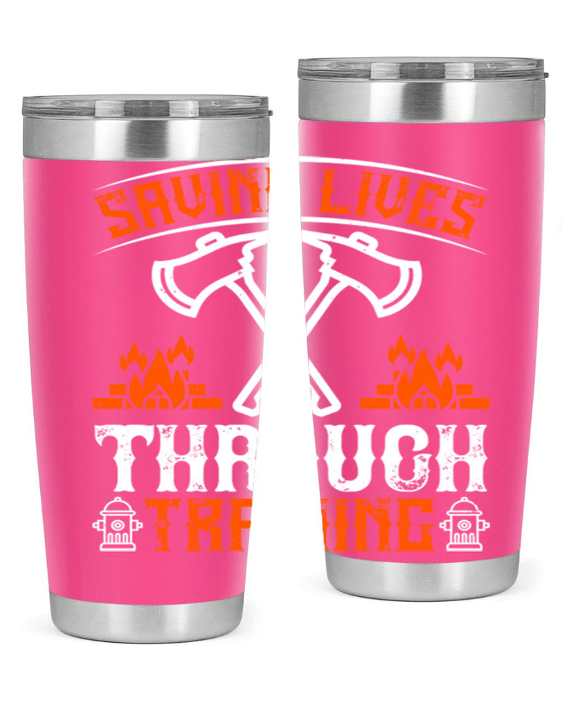 Saving lives through training Style 32#- fire fighter- tumbler