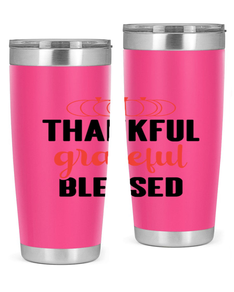 Thankful grateful blessed 603#- fall- Tumbler