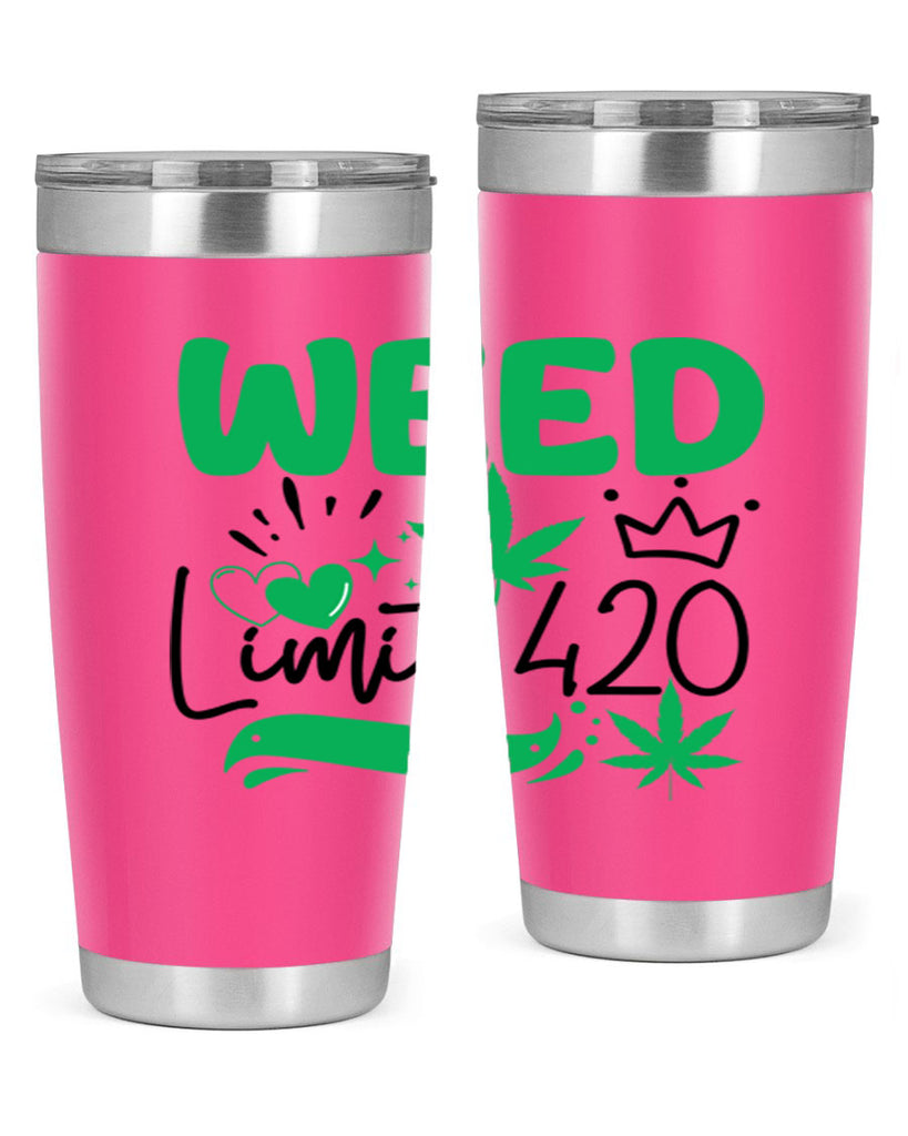 Weed Limit 420 295#- marijuana- Tumbler