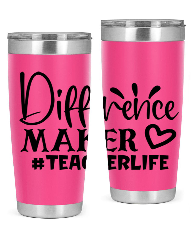 difference maker teacherlife Style 185#- teacher- tumbler