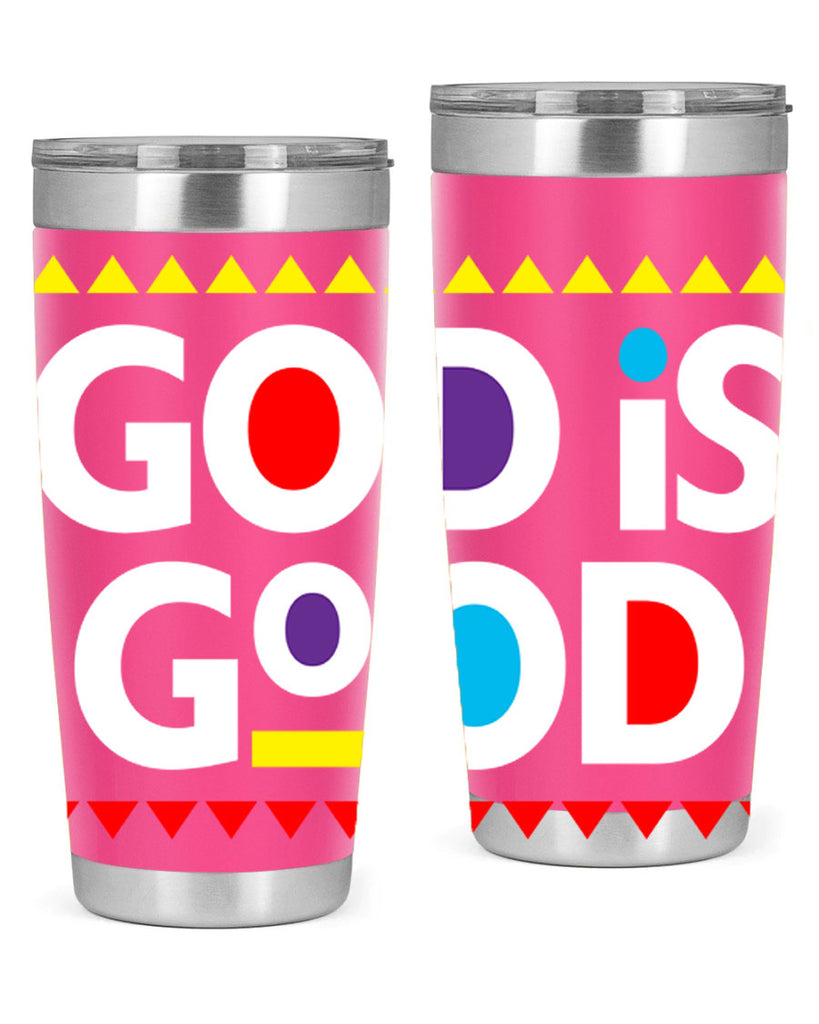 god is good 143#- black words phrases- Cotton Tank